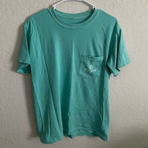 Turquoise graphic tee